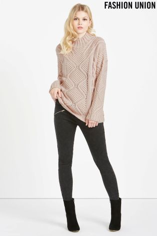 Fashion Union Cable Knit Jumper